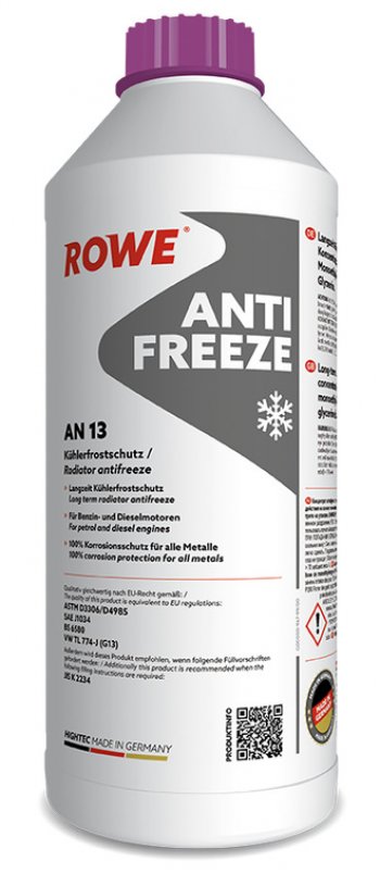 1 449 р. Антифриз красный концентрат 1.5л AN G13 HIGHTEC ROWE ROWE 21062-0015-99  с доставкой в г. Кемерово. Увеличить фотографию 3