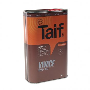 699 р. Масло моторное VIVACE PAO 5W40 SNCFA3B4 синт.1л TAIF TAIF 211025  с доставкой в г. Кемерово. Увеличить фотографию 1