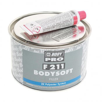 859 р. Шпатлевка полиэфирная SOFT 211 0.9кг BODY BODY 2112300011  с доставкой в г. Кемерово. Увеличить фотографию 1