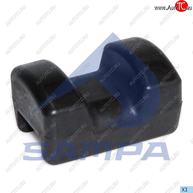 252 р. Подушка опоры седла нижняя прямоугольная (SK-S36.22) George Fischer SAMPA SAMPA 211.271  с доставкой в г. Кемерово