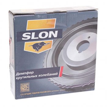 2 569 р. Шкив ВАЗ-21177 коленвала демпферный SLON SLON 21177-1005058  с доставкой в г. Кемерово. Увеличить фотографию 3