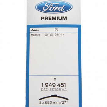 5 549 р. Щетка стеклоочистителя FORD Mondeo (14-) 680680мм комплект OE FORD 2120703  с доставкой в г. Кемерово. Увеличить фотографию 3