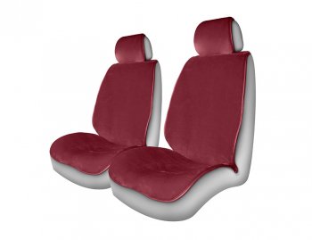 3 199 р. Накидка на сиденье мех искусственный фиолетовая 2шт. Alpaca Front CARFASHION CARFASHION 21217  с доставкой в г. Кемерово. Увеличить фотографию 1