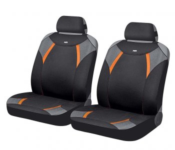 769 р. Накидка на сиденье полиэстер черная (4 предм.) (2шт.) Viper Glossy Front CARFASHION CARFASHION 21369  с доставкой в г. Кемерово. Увеличить фотографию 1