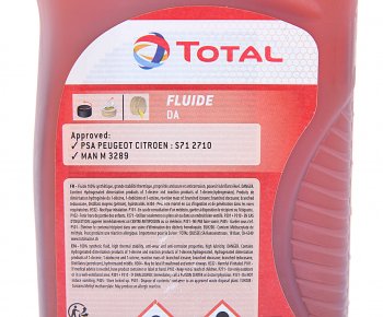 1 449 р. Жидкость гидравлическая FLUIDE DA синт.1л TOTAL TOTAL 213756  с доставкой в г. Кемерово. Увеличить фотографию 2