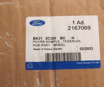 14 549 р. Ступица FORD Transit (13-) передняя OE FORD 2167069  с доставкой в г. Кемерово. Увеличить фотографию 5