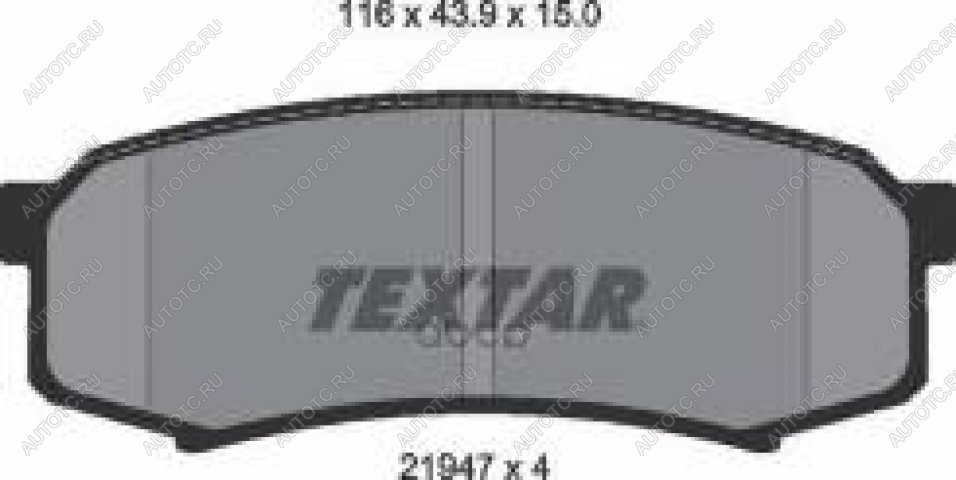 2 499 р. Колодки тормозные передние (4шт.) TEXTAR  Mitsubishi Pajero ( 4 V90,  4 V80) (2006-2011), Toyota Land Cruiser ( 80,  90,  100) (1989-2007)  с доставкой в г. Кемерово