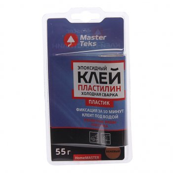 173 р. Сварка холодная для пластика 55г (-60С до +150С) двухкомпонентная MasterTeks HOMEMASTER HOMEMASTER 220387  с доставкой в г. Кемерово. Увеличить фотографию 1