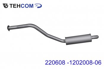 2 799 р. Резонатор УАЗ-220608 дв.ЗМЗ-409 ЕВРО-3 ТЕХКОМ ТЕХКОМ 220608-1202008-06  с доставкой в г. Кемерово. Увеличить фотографию 1