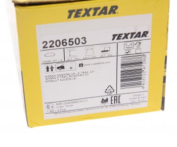 4 949 р. Колодки тормозные передние (4шт.) TEXTAR Nissan X-trail 3 T32 дорестайлинг (2013-2018)  с доставкой в г. Кемерово. Увеличить фотографию 4