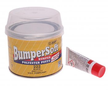 639 р. Шпатлевка по пластику BUMPERSOFT 222 черная 0.25кг BODY BODY 2220000050  с доставкой в г. Кемерово. Увеличить фотографию 1