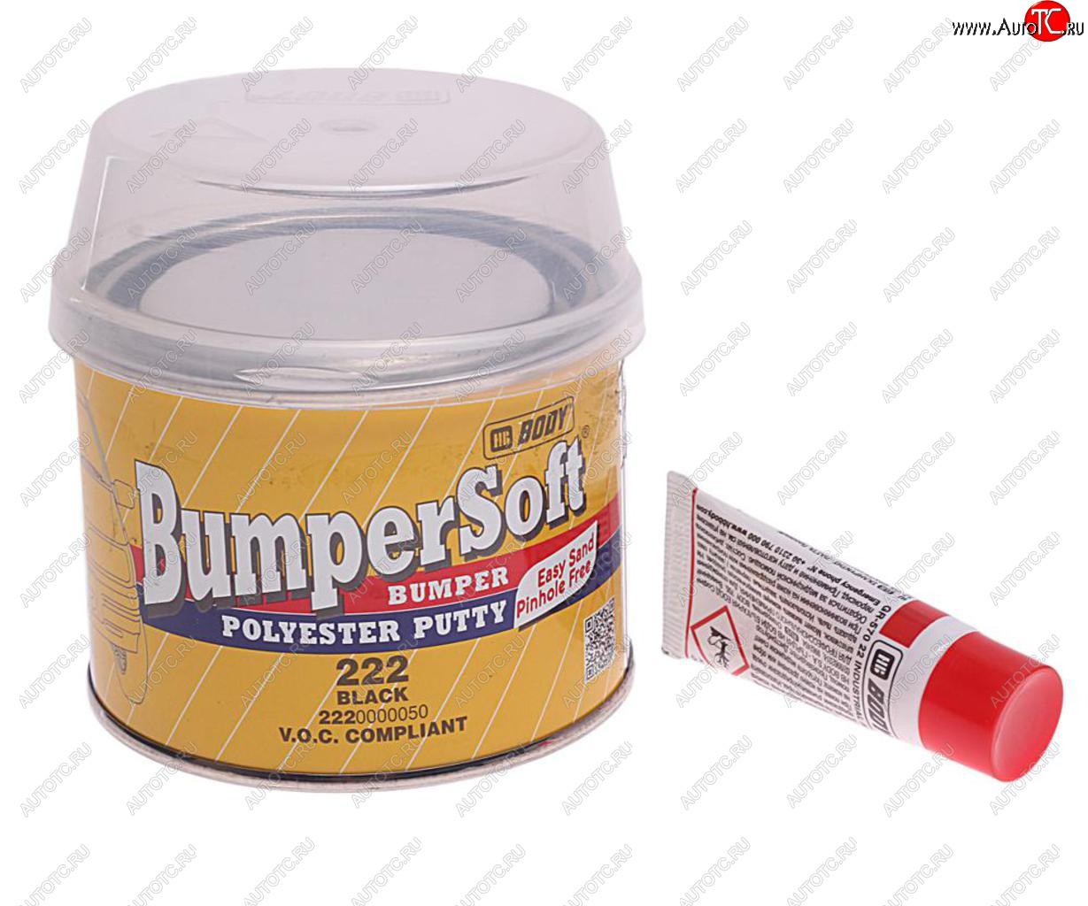 639 р. Шпатлевка по пластику BUMPERSOFT 222 черная 0.25кг BODY BODY 2220000050  с доставкой в г. Кемерово