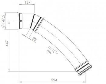 14 999 р. Труба выхлопная глушителя DAF с гофрой (нерж.) E-line DINEX DINEX 22235  с доставкой в г. Кемерово. Увеличить фотографию 3