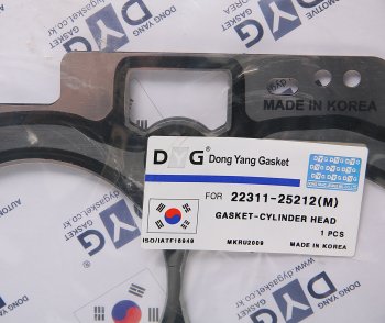 1 469 р. Прокладка головки блока HYUNDAI Santa Fe (09-),ix35 (10-) KIA Sorento (09-),Sportage (2.4) (M) DYG DYG 22311-25212(m)  с доставкой в г. Кемерово. Увеличить фотографию 2