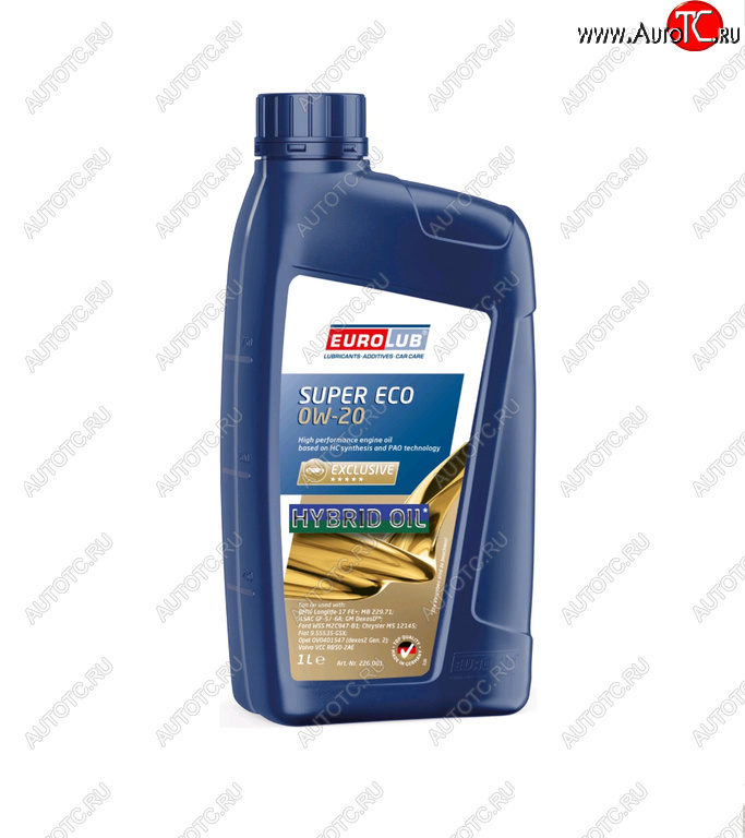 2 179 р. Масло моторное SUPER ECO SP 0W20 синт.1л EUROLUB EUROLUB 226001  с доставкой в г. Кемерово