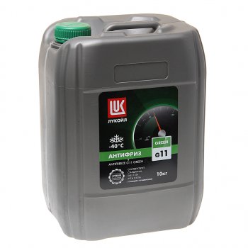 2 299 р. Антифриз зеленый -40C 10кг G11 Green ЛУКОЙЛ LUKOIL 227384  с доставкой в г. Кемерово. Увеличить фотографию 1