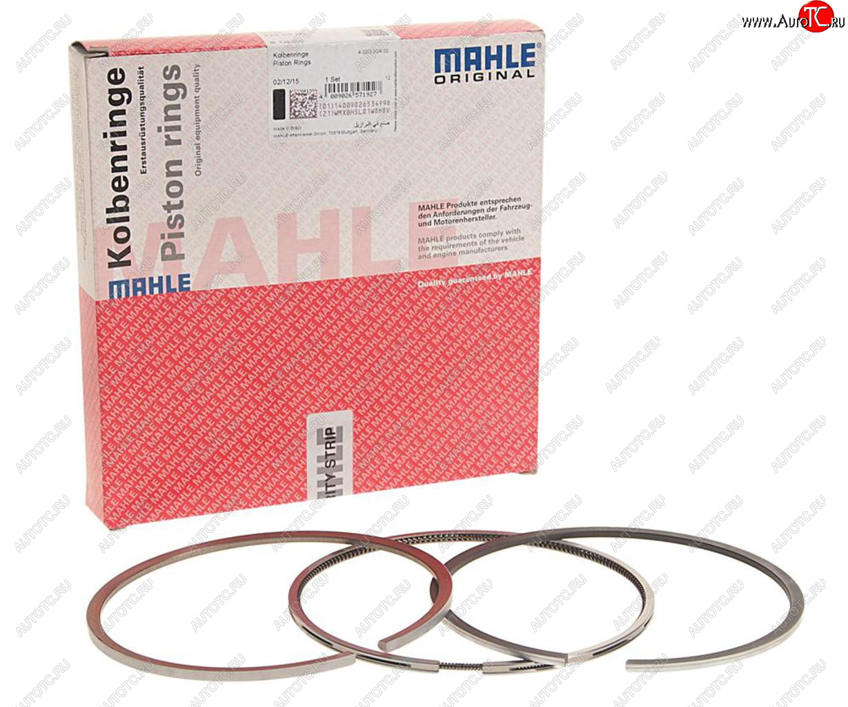 3 679 р. Кольца поршневые MAN (D2866) d=128.00 (на 1 поршень) MAHLE MAHLE 22904n0  с доставкой в г. Кемерово