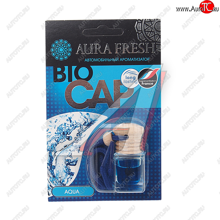 215 р. Ароматизатор подвесной жидкостный (aqua) 6мл Bio Cap AURA FRESH AURA FRESH 23001  с доставкой в г. Кемерово