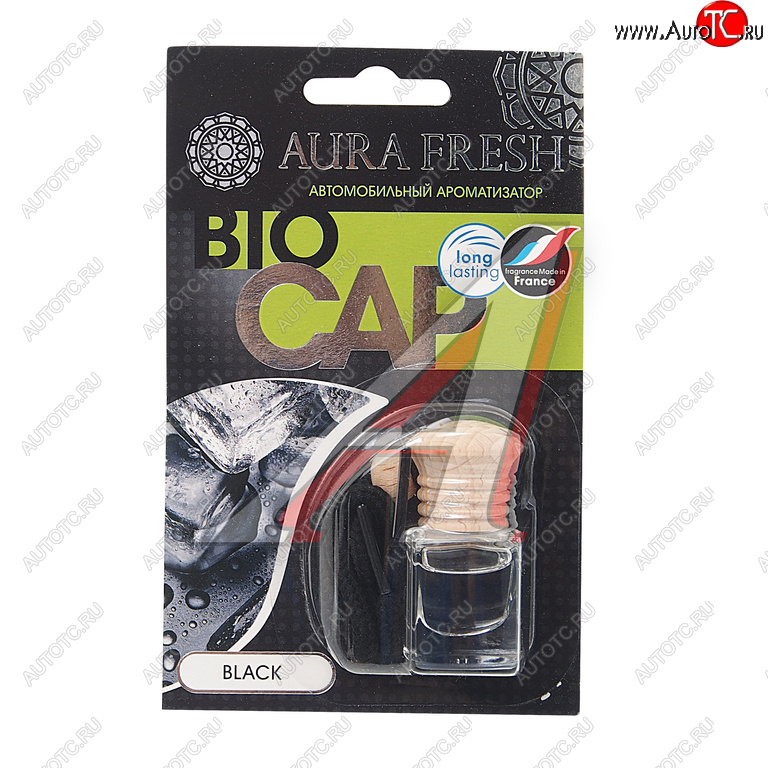 215 р. Ароматизатор подвесной жидкостный (black) 6мл Bio Cap AURA FRESH AURA FRESH 23002  с доставкой в г. Кемерово
