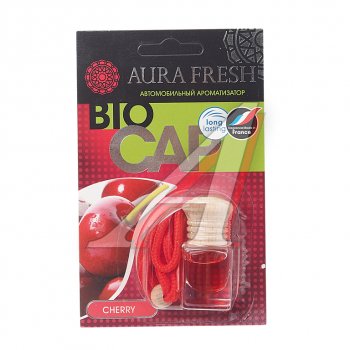 215 р. Ароматизатор подвесной жидкостный (cherry) 6мл Bio Cap AURA FRESH AURA FRESH 23004  с доставкой в г. Кемерово. Увеличить фотографию 1