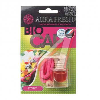 215 р. Ароматизатор подвесной жидкостный (exotic) 6мл Bio Cap AURA FRESH AURA FRESH 23008  с доставкой в г. Кемерово. Увеличить фотографию 1