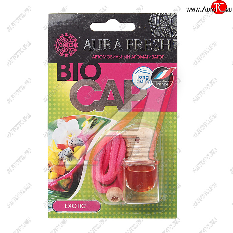 215 р. Ароматизатор подвесной жидкостный (exotic) 6мл Bio Cap AURA FRESH AURA FRESH 23008  с доставкой в г. Кемерово