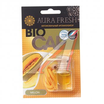 215 р. Ароматизатор подвесной жидкостный (melon) 6мл Bio Cap AURA FRESH AURA FRESH 23011  с доставкой в г. Кемерово. Увеличить фотографию 1