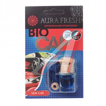 215 р. Ароматизатор подвесной жидкостный (new car) 6мл Bio Cap AURA FRESH AURA FRESH 23012  с доставкой в г. Кемерово. Увеличить фотографию 1