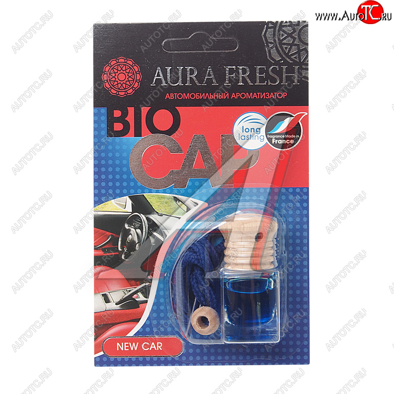 215 р. Ароматизатор подвесной жидкостный (new car) 6мл Bio Cap AURA FRESH AURA FRESH 23012  с доставкой в г. Кемерово