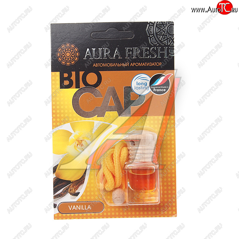 215 р. Ароматизатор подвесной жидкостный (vanilla) 6мл Bio Cap AURA FRESH AURA FRESH 23015  с доставкой в г. Кемерово