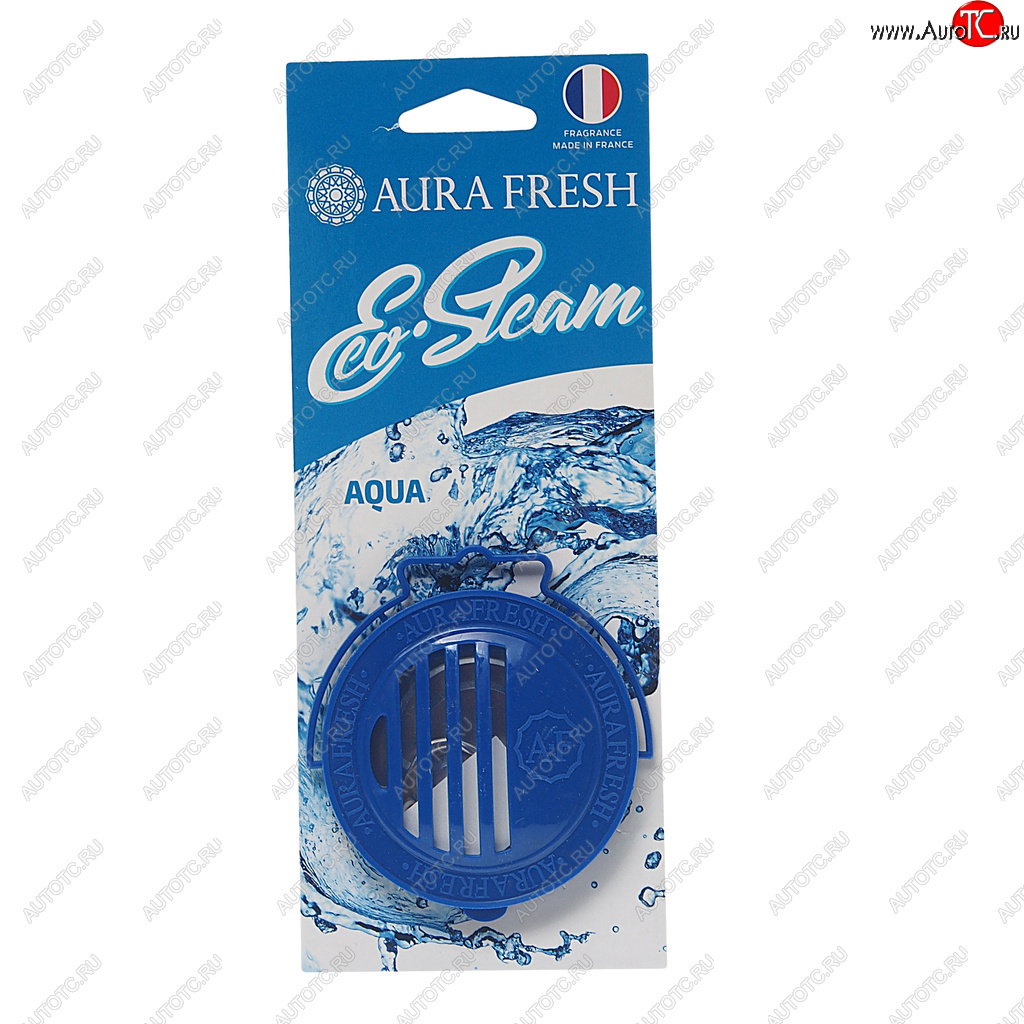 297 р. Ароматизатор на панель приборов древесное волокно (aqua) 40г Eco Steam AURA FRESH AURA FRESH 23028  с доставкой в г. Кемерово