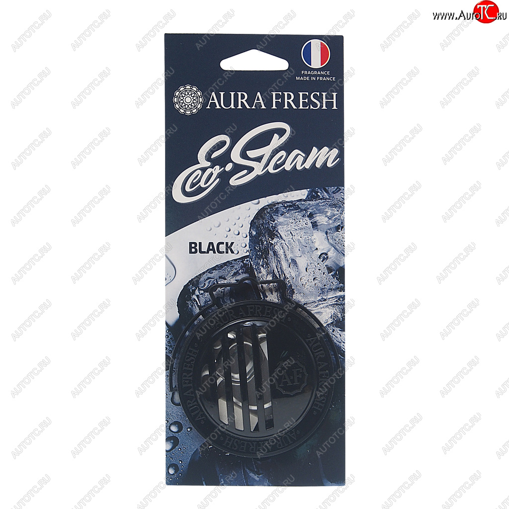 297 р. Ароматизатор на панель приборов древесное волокно (black) 40г Eco Steam AURA FRESH AURA FRESH 23029  с доставкой в г. Кемерово