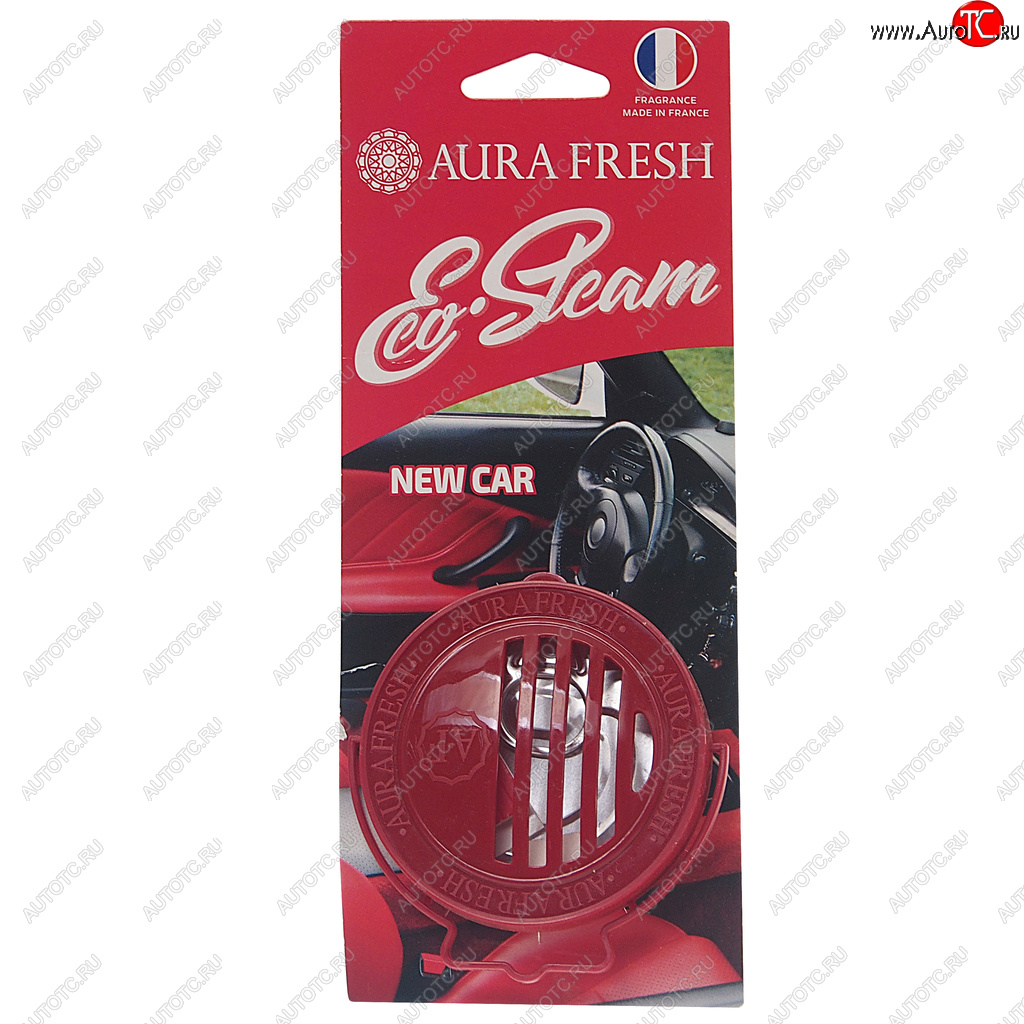 297 р. Ароматизатор на панель приборов древесное волокно (new car) 40г Eco Steam AURA FRESH AURA FRESH 23039  с доставкой в г. Кемерово