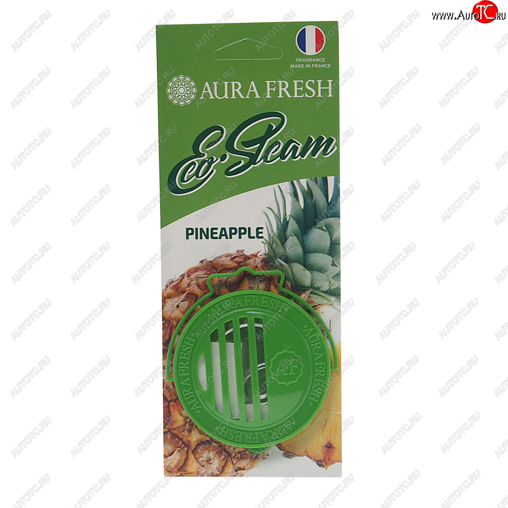 297 р. Ароматизатор на панель приборов древесное волокно (pineapple) 40г Eco Steam AURA FRESH AURA FRESH 23040  с доставкой в г. Кемерово