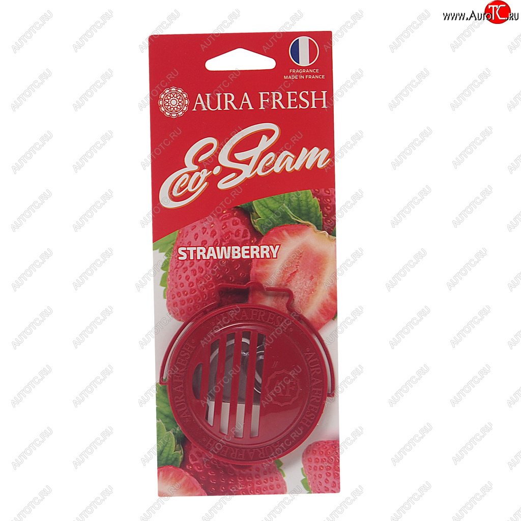 297 р. Ароматизатор на панель приборов древесное волокно (strawberry) 40г Eco Steam AURA FRESH AURA FRESH 23041  с доставкой в г. Кемерово