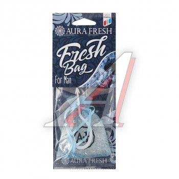 187 р. Ароматизатор подвесной гранулы (for man) 20г Fresh Bag AURA FRESH AURA FRESH 23047  с доставкой в г. Кемерово. Увеличить фотографию 1