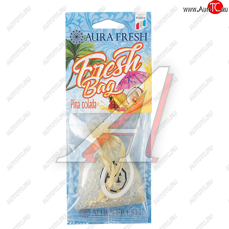 187 р. Ароматизатор подвесной гранулы (pinacolada) 20г Fresh Bag AURA FRESH AURA FRESH 23056  с доставкой в г. Кемерово