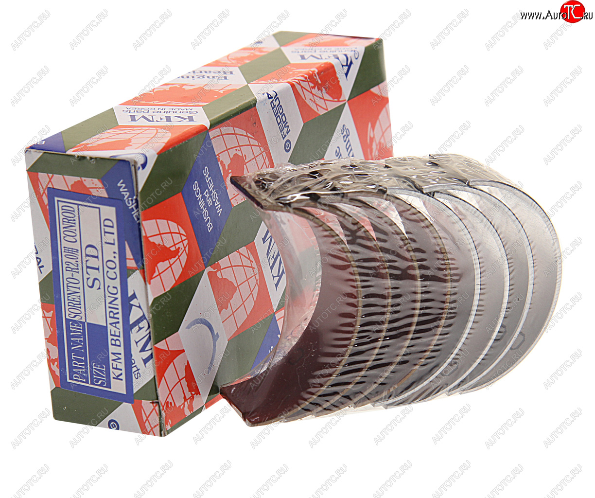 3 379 р. Вкладыши HYUNDAI ix35 (10-),Santa Fe (10-) (2.0) (TCI) шатунные STD комплект (8шт.) KFM KFM 23060-2f902  с доставкой в г. Кемерово