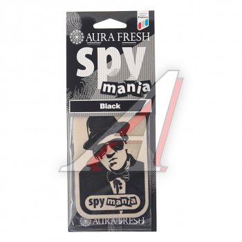 91 р. Ароматизатор подвесной картонный (black) Spy Mania AURA FRESH AURA FRESH 23098  с доставкой в г. Кемерово. Увеличить фотографию 1
