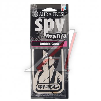 91 р. Ароматизатор подвесной картонный (bubble gum) Spy Mania AURA FRESH AURA FRESH 23099  с доставкой в г. Кемерово. Увеличить фотографию 1
