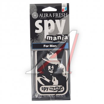91 р. Ароматизатор подвесной картонный (for man) Spy Mania AURA FRESH AURA FRESH 23102  с доставкой в г. Кемерово. Увеличить фотографию 1