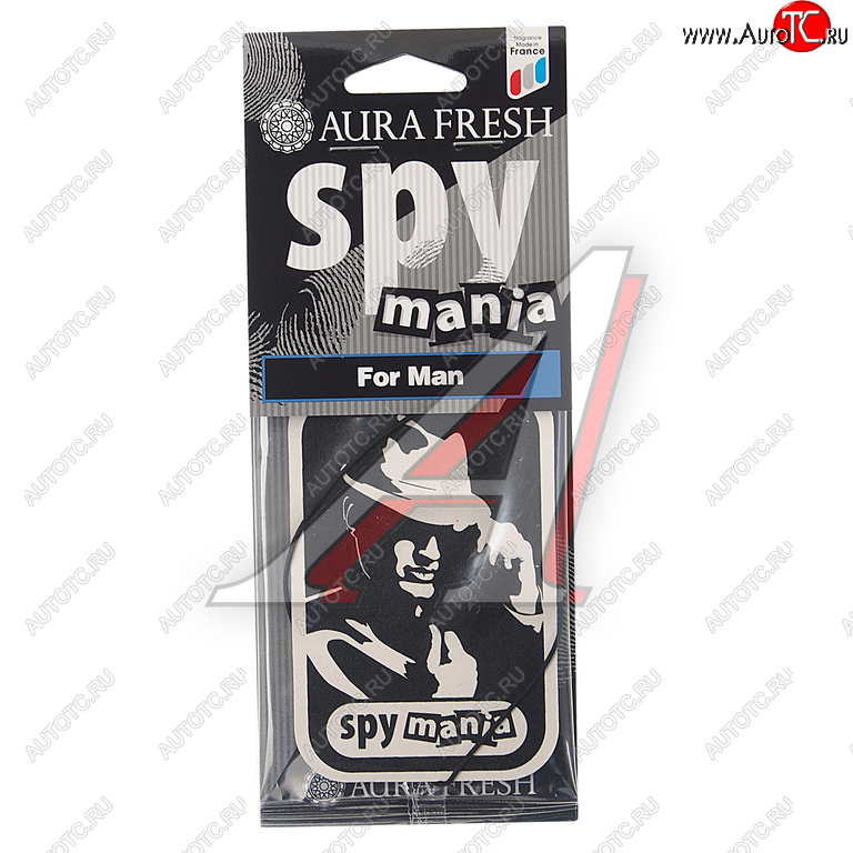 91 р. Ароматизатор подвесной картонный (for man) Spy Mania AURA FRESH AURA FRESH 23102  с доставкой в г. Кемерово