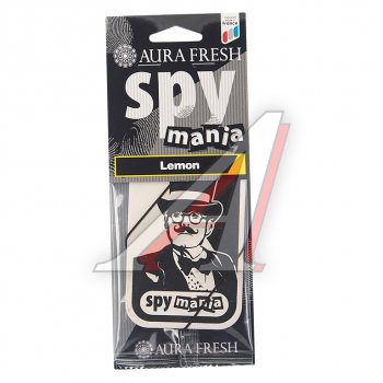 91 р. Ароматизатор подвесной картонный (lemon) Spy Mania AURA FRESH AURA FRESH 23103  с доставкой в г. Кемерово. Увеличить фотографию 1