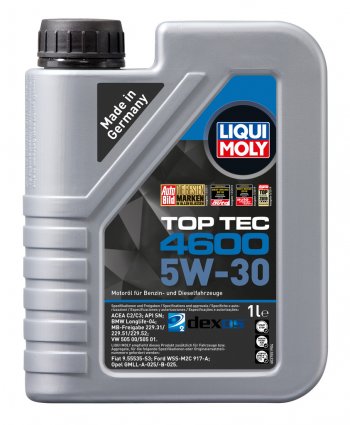 1 899 р. Масло моторное TOP TEC 4600 5W30 синт.1л LIQUI MOLY LIQUI MOLY 2315  с доставкой в г. Кемерово. Увеличить фотографию 1