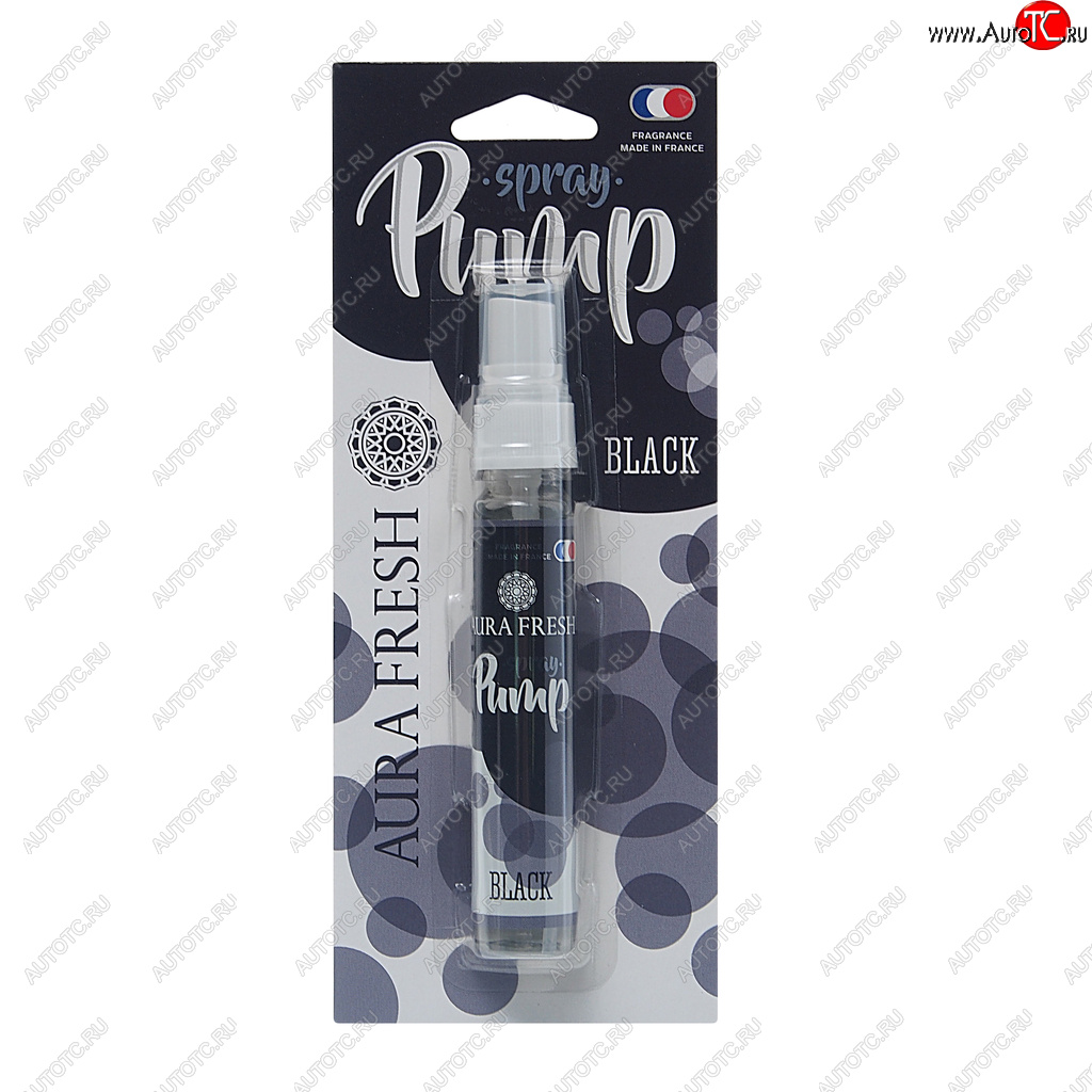 253 р. Ароматизатор спрей (black) 30мл Pump Spray AURA FRESH AURA FRESH 23279  с доставкой в г. Кемерово