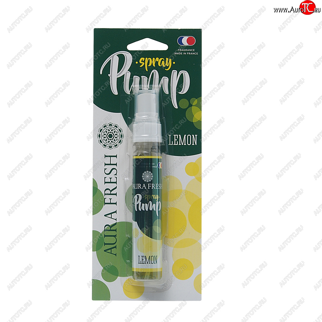253 р. Ароматизатор спрей (lemon) 30мл Pump Spray AURA FRESH AURA FRESH 23284  с доставкой в г. Кемерово