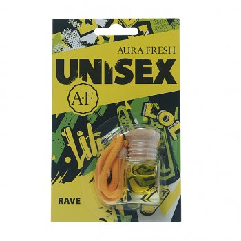 224 р. Ароматизатор подвесной жидкостный (rave) 6мл Unisex AURA FRESH AURA FRESH 23388  с доставкой в г. Кемерово. Увеличить фотографию 1