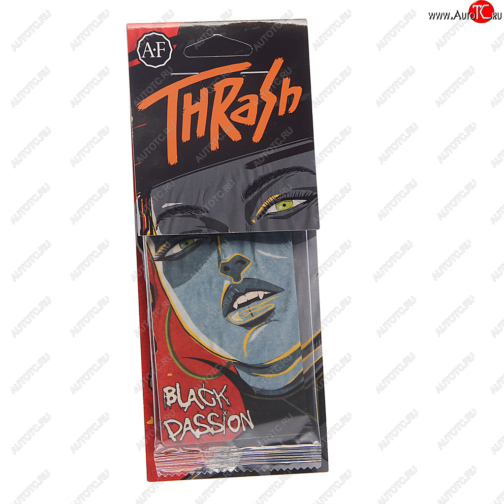114 р. Ароматизатор подвесной пластина (Black) Thrash AURA FRESH AURA FRESH 23400  с доставкой в г. Кемерово