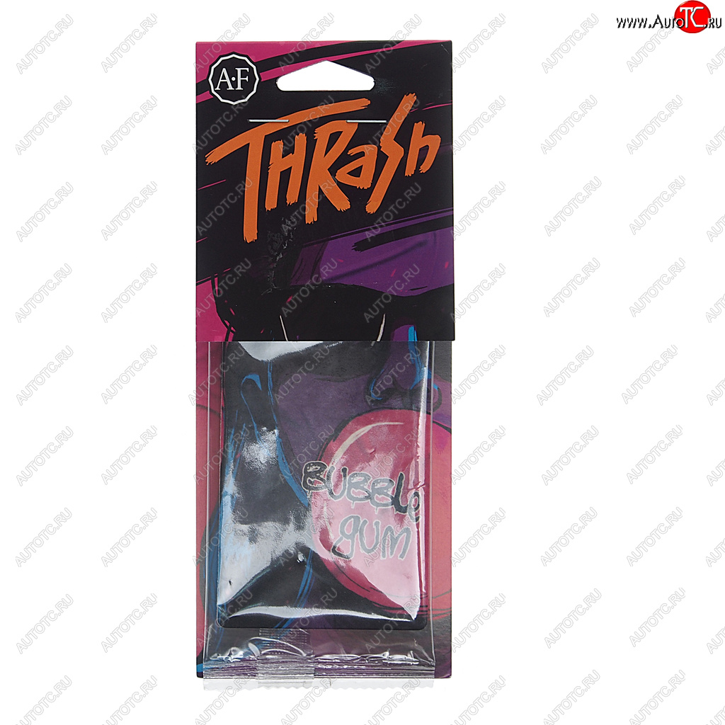 114 р. Ароматизатор подвесной пластина (Bubble Gum) Thrash AURA FRESH AURA FRESH 23406  с доставкой в г. Кемерово