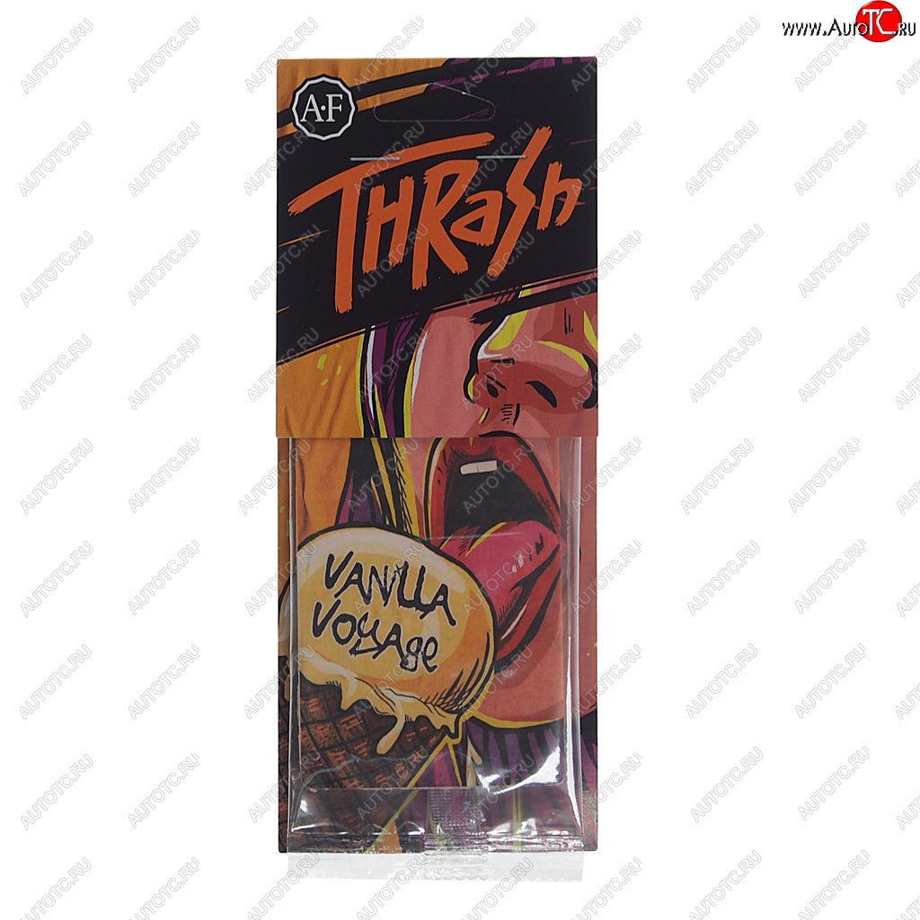 114 р. Ароматизатор подвесной пластина (Vanilla Voyage) Thrash AURA FRESH AURA FRESH 23421  с доставкой в г. Кемерово